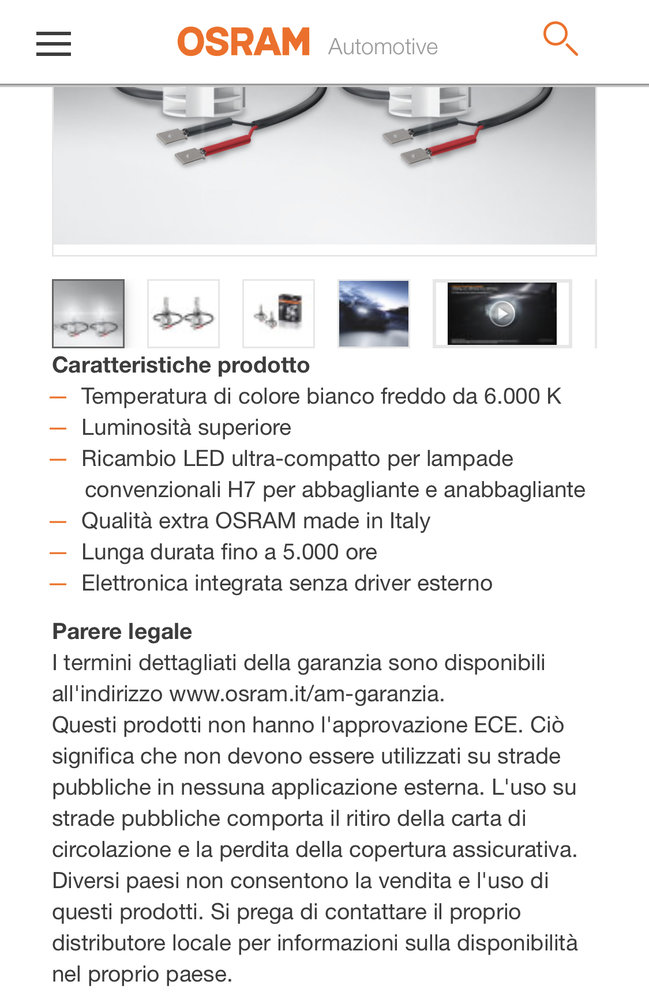 OSRAM. Lampadine a led e fari LEDriving. Maurizio li ha montati e provati  sul suo furgone! 